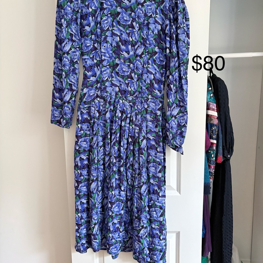 Floral Blue Dress